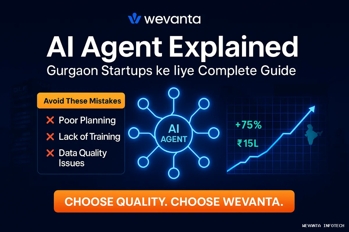 Illustration of AI agents assisting Gurgaon startups in 2026